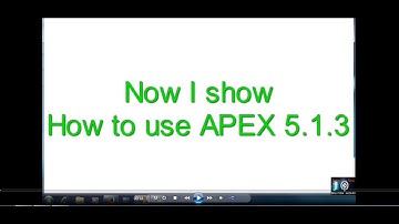 Overview Oracle APEX 5.1.3