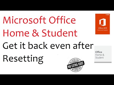 Will Microsoft Office be deleted if I reset my computer?