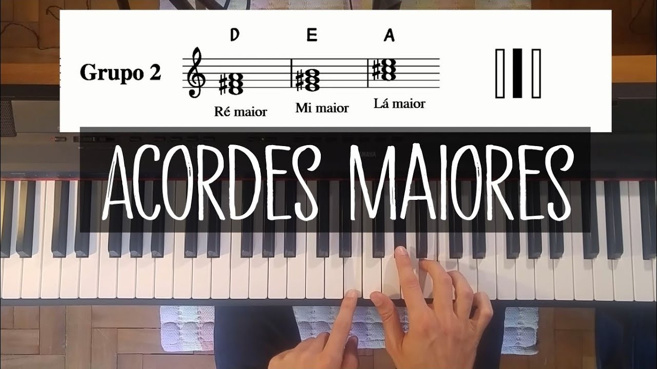 Memorize todos os acordes maiores no piano de forma simples | iniciante