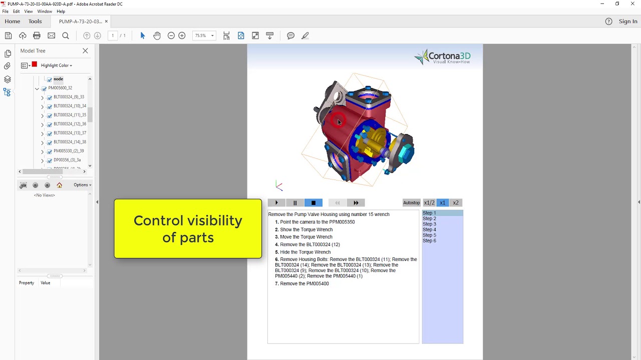 RapidManual 10.1: 3D PDF Publishing