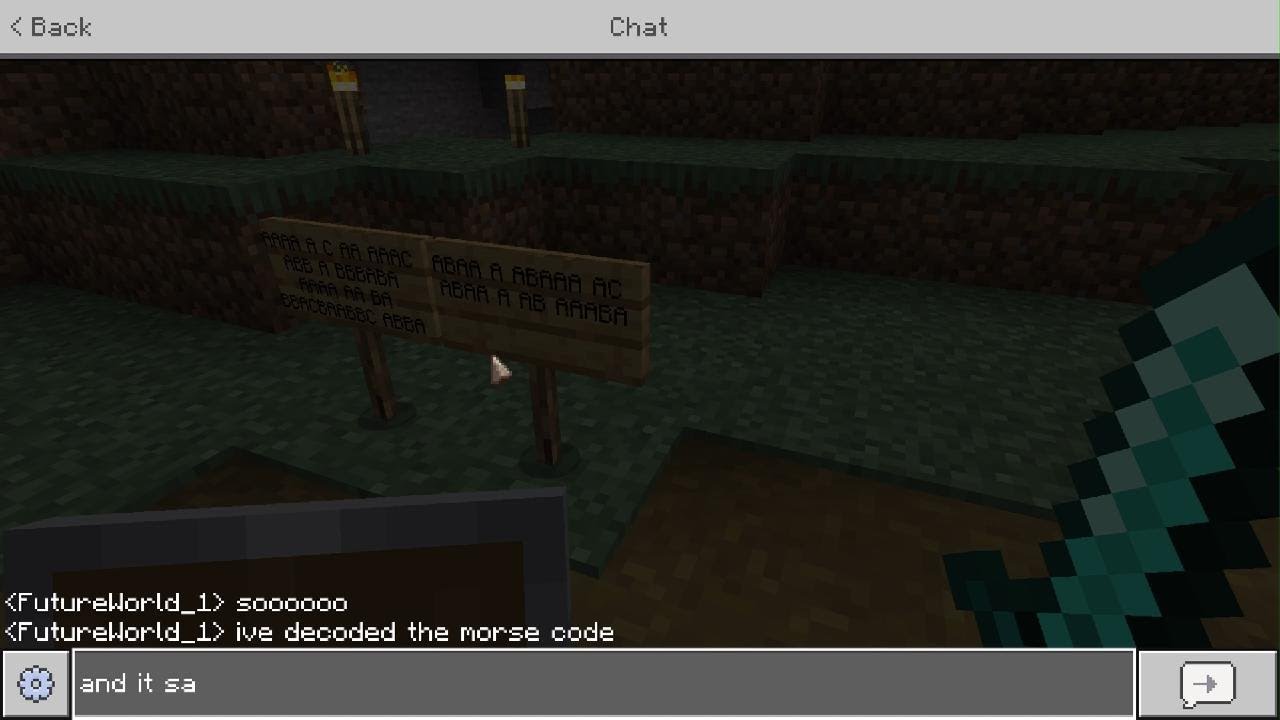 Minecraft Decoded the morse code - YouTube