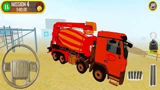 Construction Site Truck Driver - Cement Mixer Truck Driving - Android Gameplay screenshot 5