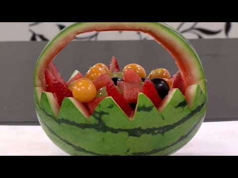 Video: Cómo Hacer Una Canasta De Frutas De Sandía
