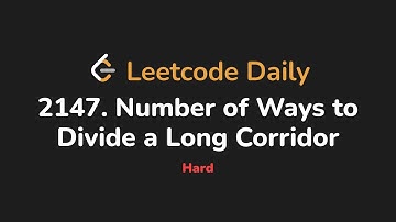 2147. Number of Ways to Divide a Long Corridor | Leetcode Daily - Python