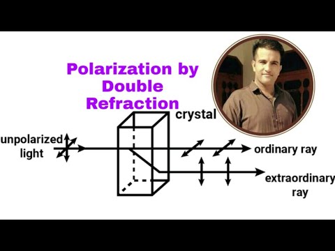 Polarization by double refraction !! E-ray and O-ray - YouTube