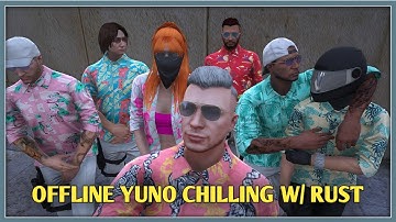 Offline Yuno Chilling with Ray & RUST to hack the New Fleeca Bank Heist | GTA 5 RP NoPixel 3.0