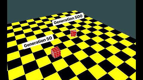 Genetic Algorithm implementation on cube shaped robot