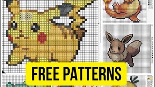 Details Mega Set Pokemon Free Cross Stitch Patterns for Beginners Guide