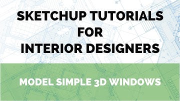 SketchUp Tutorial - Model a Simple 3D Window