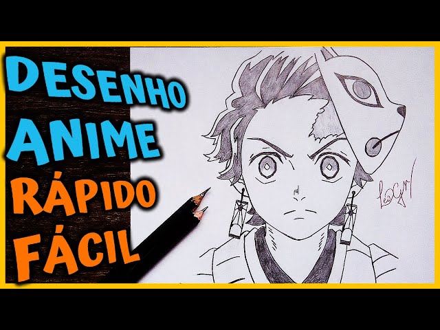 Tanjiro ✍ Primeiro desenho de anime - Thiago G. Desenhos
