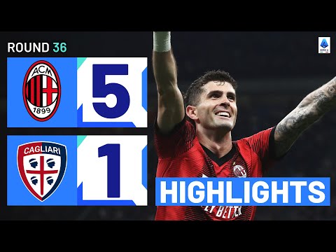 MILAN-CAGLIARI 5-1 | HIGHLIGHTS | Pulisic Nets Twice | Serie A 2023/24