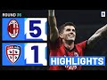 Milancagliari 51  highlights  pulisic nets twice  serie a 202324