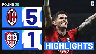 MILAN-CAGLIARI 5-1 | HIGHLIGHTS | Pulisic Nets Twice | Serie A 2023\/24