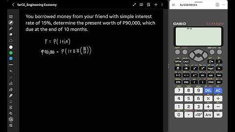 Engineering Economy | Simple Interest with Calculator Technique