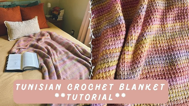 Tunisian Crochet Blanket Tutorial For Beginners | MCC DESIGNZ | Tunisian Crochet Simple Stitch