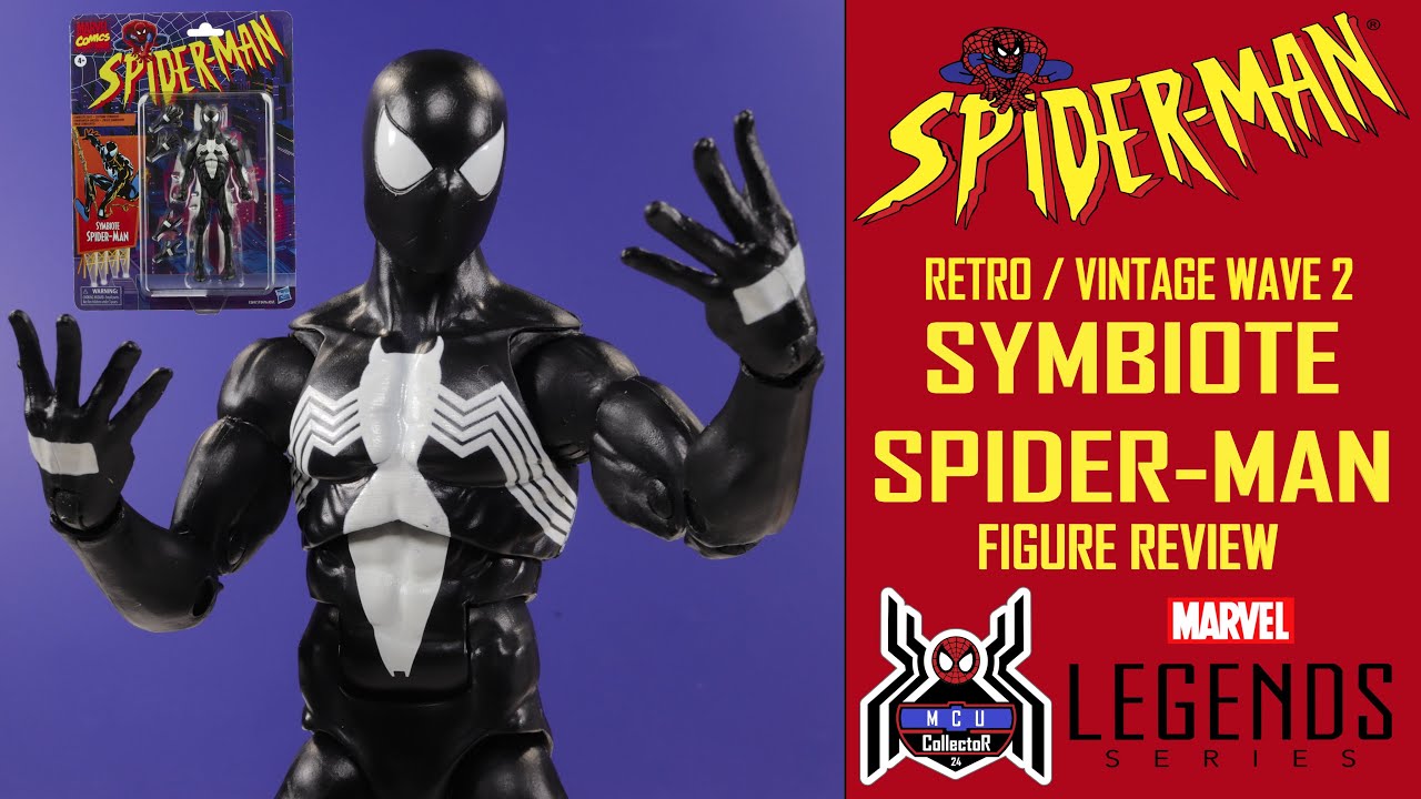 Marvel Legends Retro SYMBIOTE SPIDERMAN Vintage Black Costume Spider