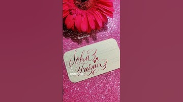 Writing Subscribers name part 13 #namerequestedcalligraphy #subscribers #name #calligraphy