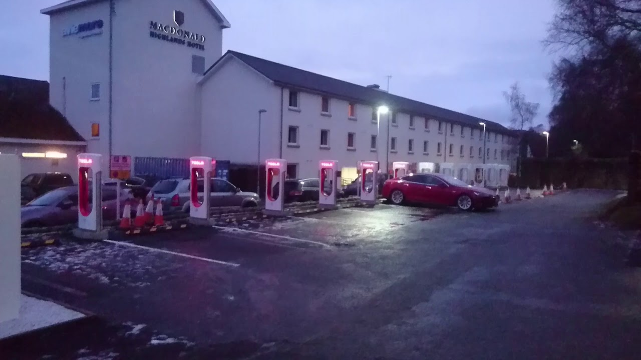 Aviemore Tesla Supercharger UK YouTube