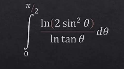 A log trig integral with a beautiful answer.