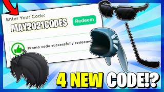 *4 CODES* ALL NEW PROMO CODES in ROBLOX (MAY 2021)