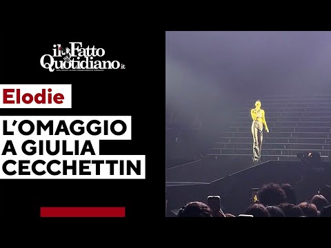 Giulia Cecchettin, l’omaggio di Elodie: “Non riesco a togliermi dal cuore il peso della sua morte”