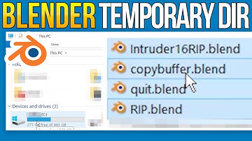 Blender Temporary Files Location