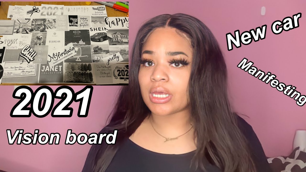 How To Make A Vision Board Making My 2021 Vision Board Youtube