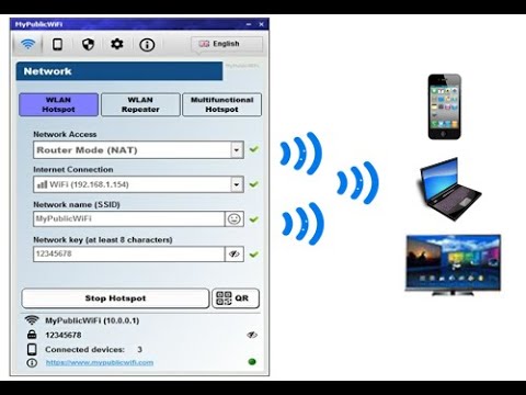 MyPublicWiFi Convierta su computadora en un punto de acceso WiFi virtual con Firewall, Bandwidth Manager (30.1)