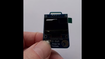 Attiny85 powered magic 8 ball.