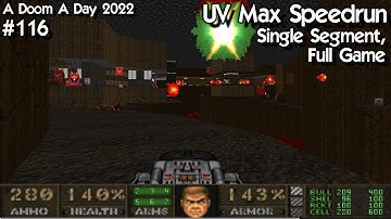 Doom Anomaly Report Full Game Single Segment UV Max Speedrun 2:59:02 100% Kills / 100% Secrets