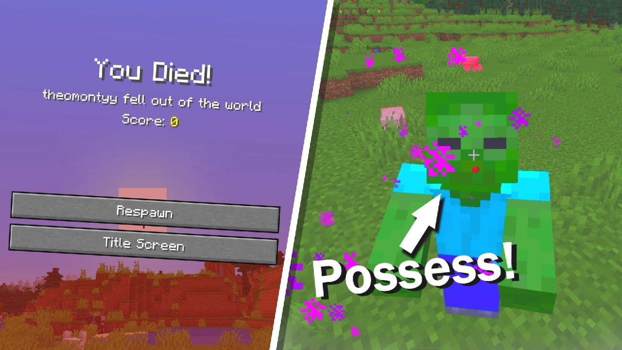 Awesome Death Mechanics In Minecraft Finally Requiem Mod Minecraft Summary マイクラ動画