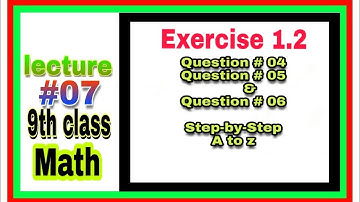 9th class math| Exercise 1.2 Question 4, 5 & 6 |4. Find negative of matrices | Transpose of matrices