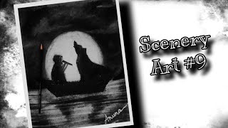 Scenery Art How To Draw Using Charcoal Drawing For Beginners Art Indider Step By Step