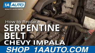 How to Replace Serpentine Belt 00-02 Chevy Impala
