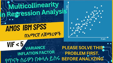Multicollinearity in Regression Analysis: (Amharic) በአማርኛ Master in SPSS & AMOS with Ease!