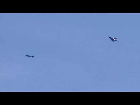 F-117As flying at Tonopah Test Range, October-8, 2019