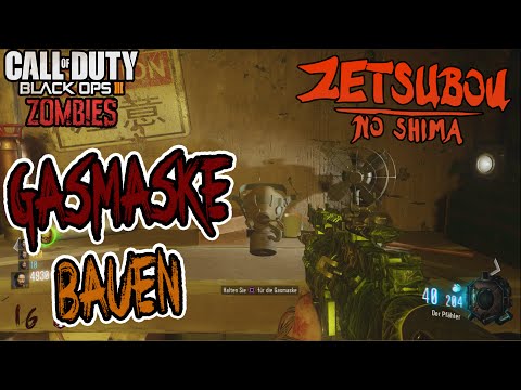 BO3 Zombies - GASMASKE bauen (ALLE TEILE) ZETSUBOU NO SHIMA [Deutsch] [1080p60]
