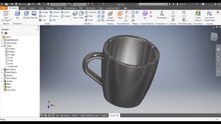 Mug drawing or Cup modeling using AutoCAD Inventor, Mug Design with Auto Desk (CAD161S UNISA)