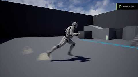 Learning Niagara - quick start tutorial result - footstep dust