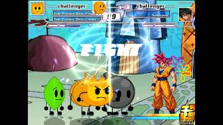 [MUGEN IMT BLUE] Team BFDI Firey VERSUS Dragon ball Z