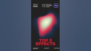 Top 5 Effects You Should Use in After Effects #tutorial