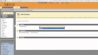 Adding a Syllabus to Blackboard 9.1