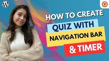 Quiz with Navigation Bar and Timer for WordPress Website