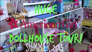 HUGE American Girl Dollhouse Tour SUMMER 2015! OFFICIAL INSTAGRAM/UPDATES ACCOUNT: http://www.instagram.com/agchloeandzoe Social Media: Instagram: http://www.
