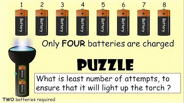 Torch and 8 Batteries Puzzle || Think outside the box