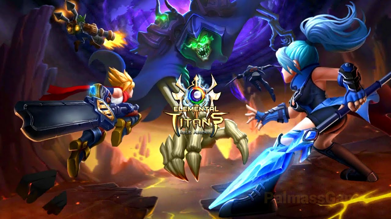 Elemental Titans：3D Idle Arena - Gameplay Android APK 