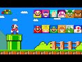 Super mario bros but there are custom question blocks all charracter