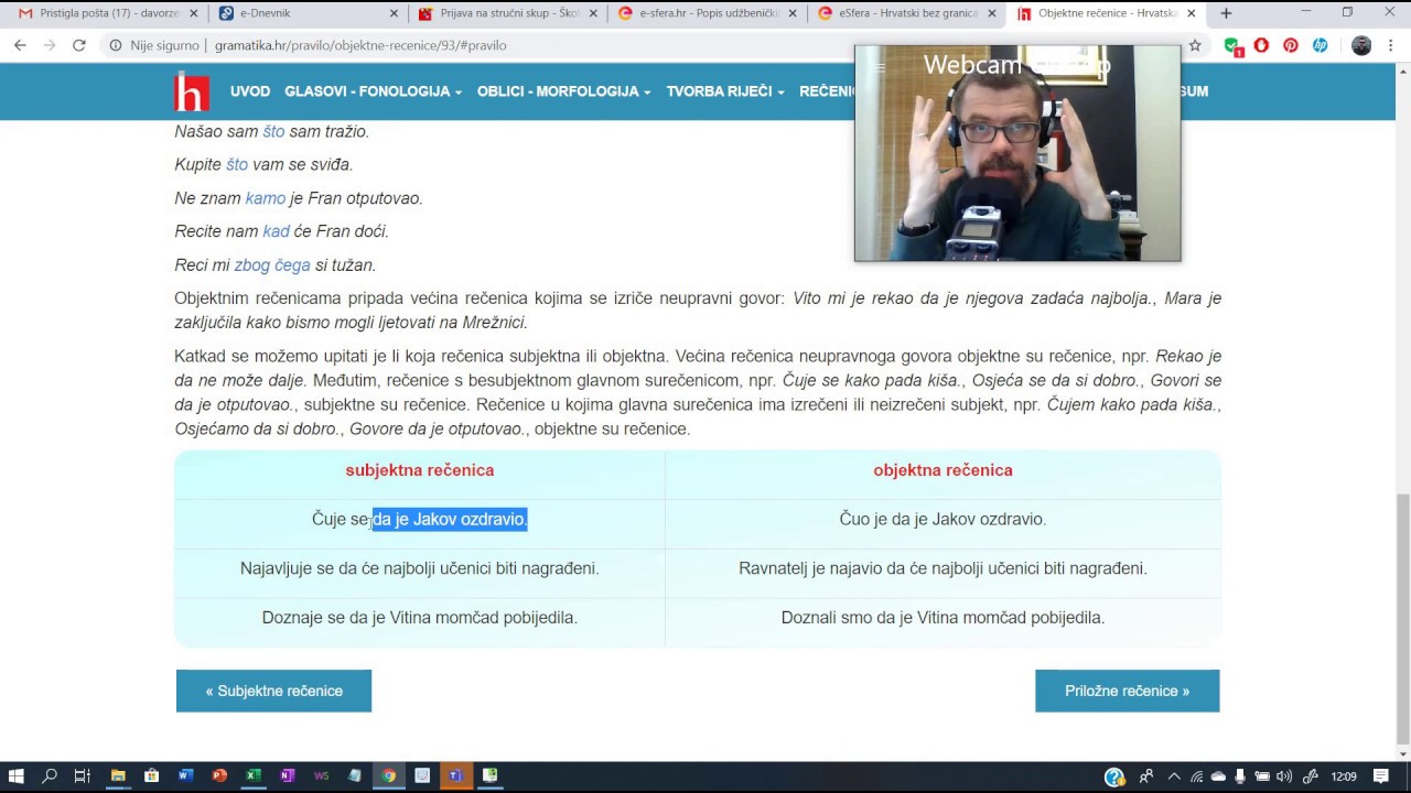 7. razred - Analiza zavisnosložene rečenice 2