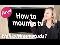 How to mount a tv on a wall with no studs