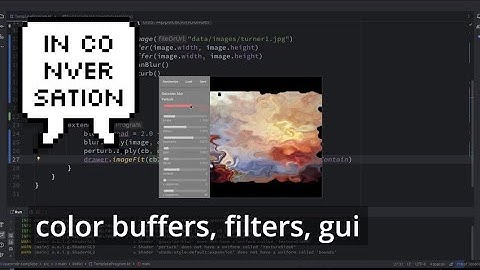 OPENRNDR images #2: color buffers and filters